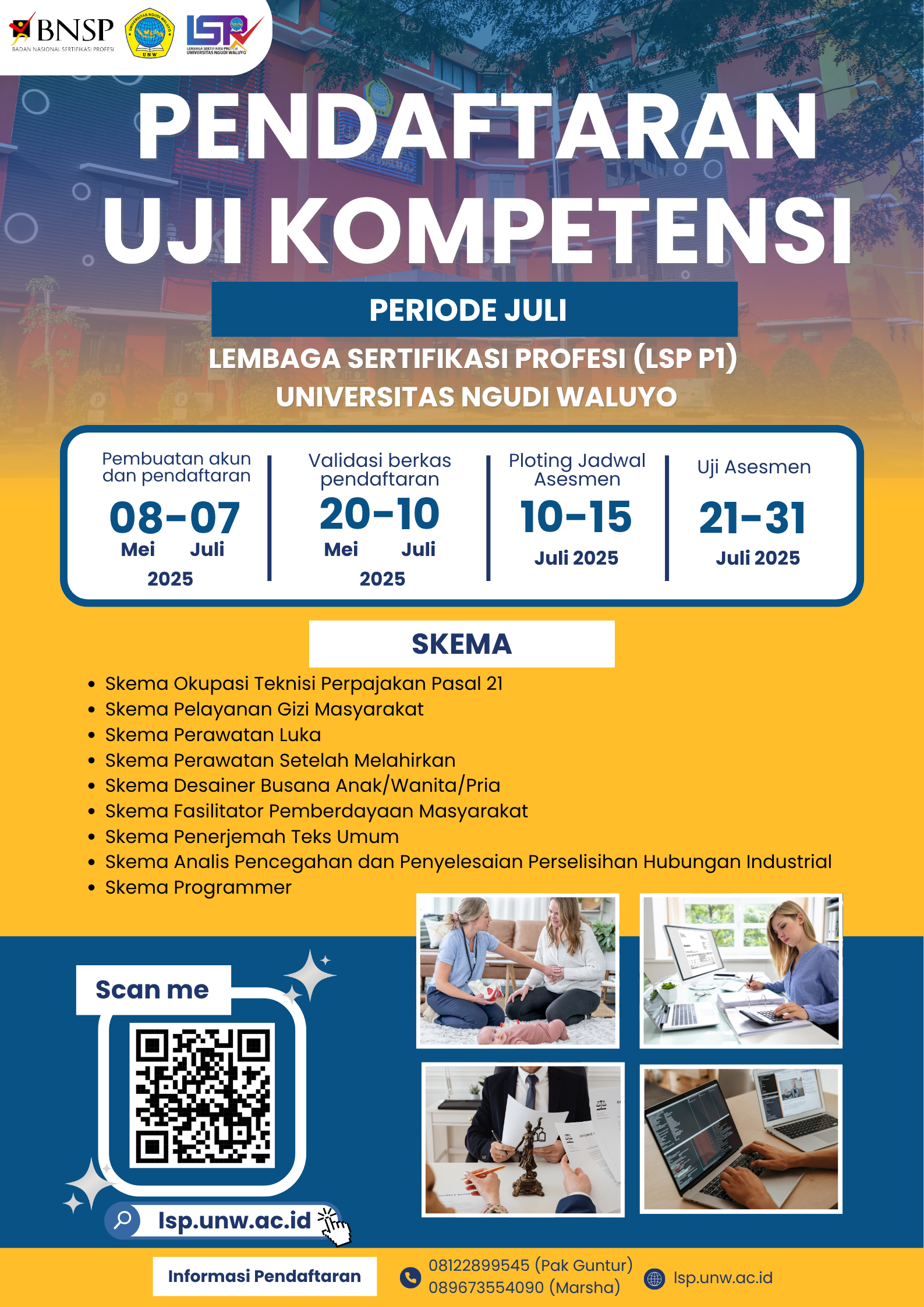 Pendaftaran Uji Kompetensi Periode Juli 2025